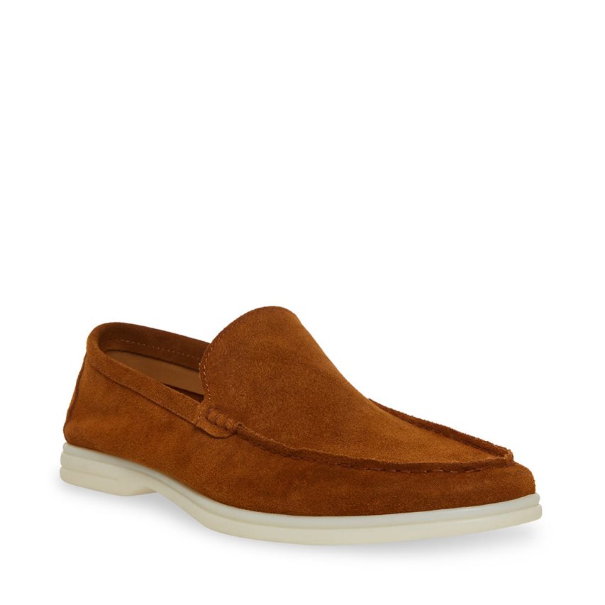 Loafers Steve Madden Larken Gamuza Hombre Marrones | ES XS4906